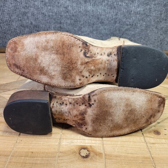 Shyanne Distressed Boots Women's 9.5 Brown Leather Western Cowgirl Snip Toe - Picture 10 of 16